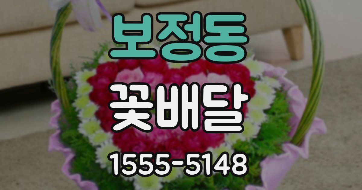 보정동 꽃배달