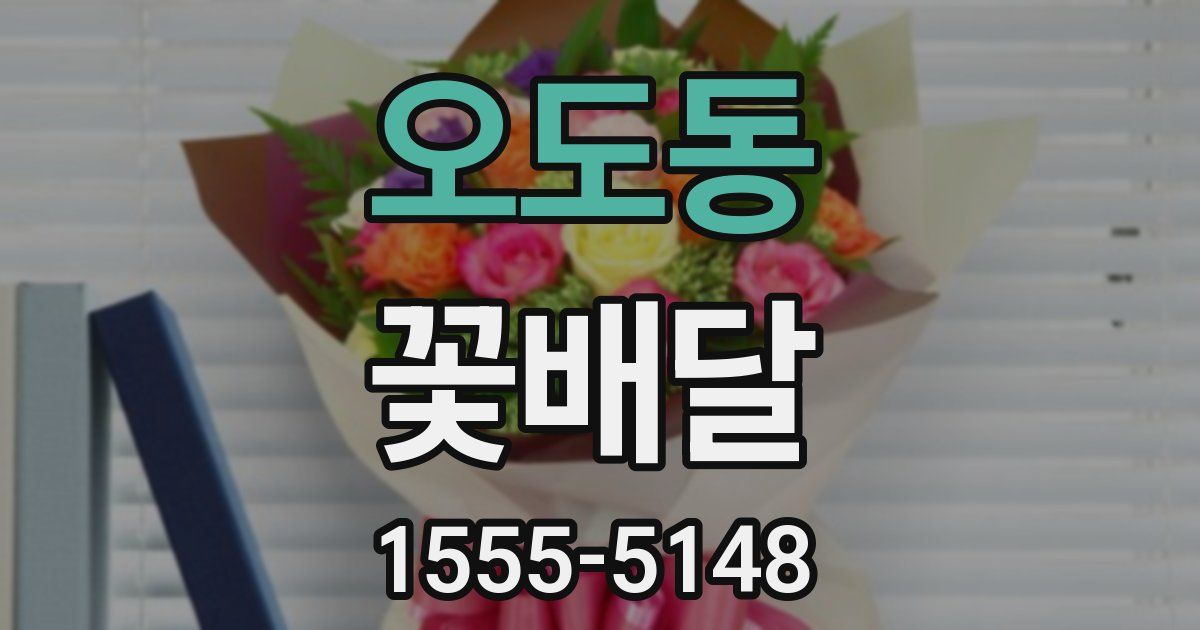 오도동 꽃배달