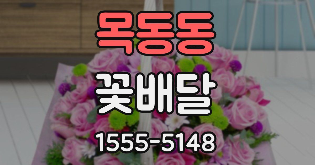 목동동 꽃배달
