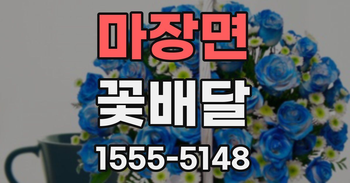 마장면 꽃배달