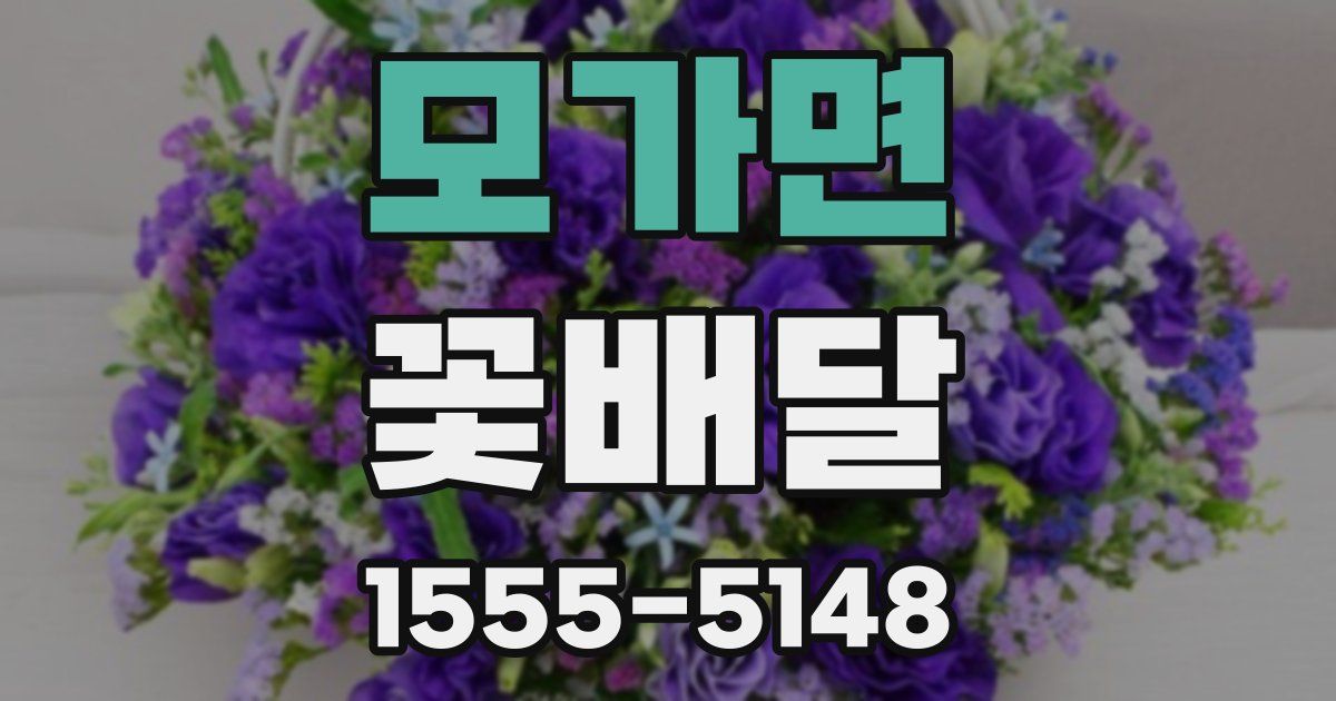 모가면 꽃배달