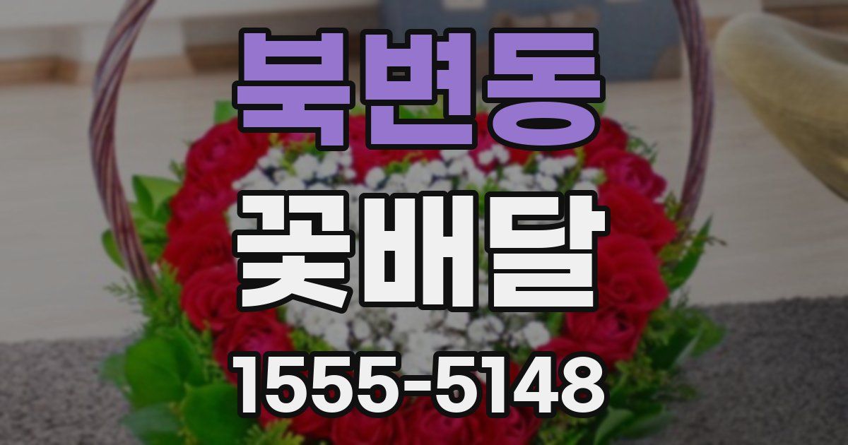 북변동 꽃배달