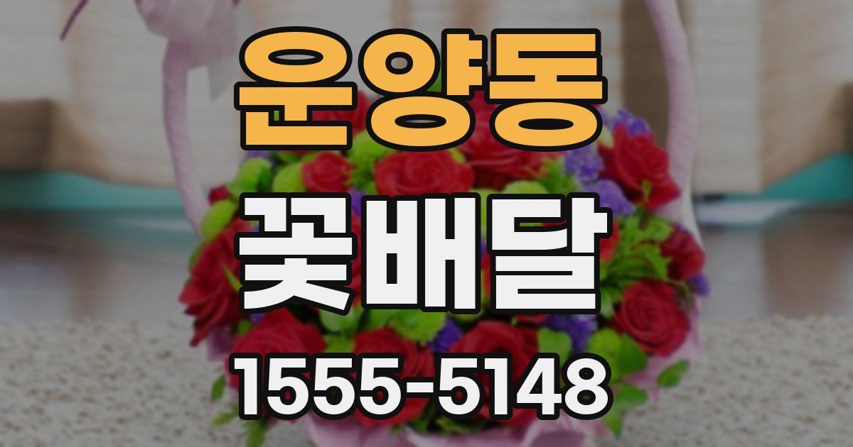 운양동 꽃배달