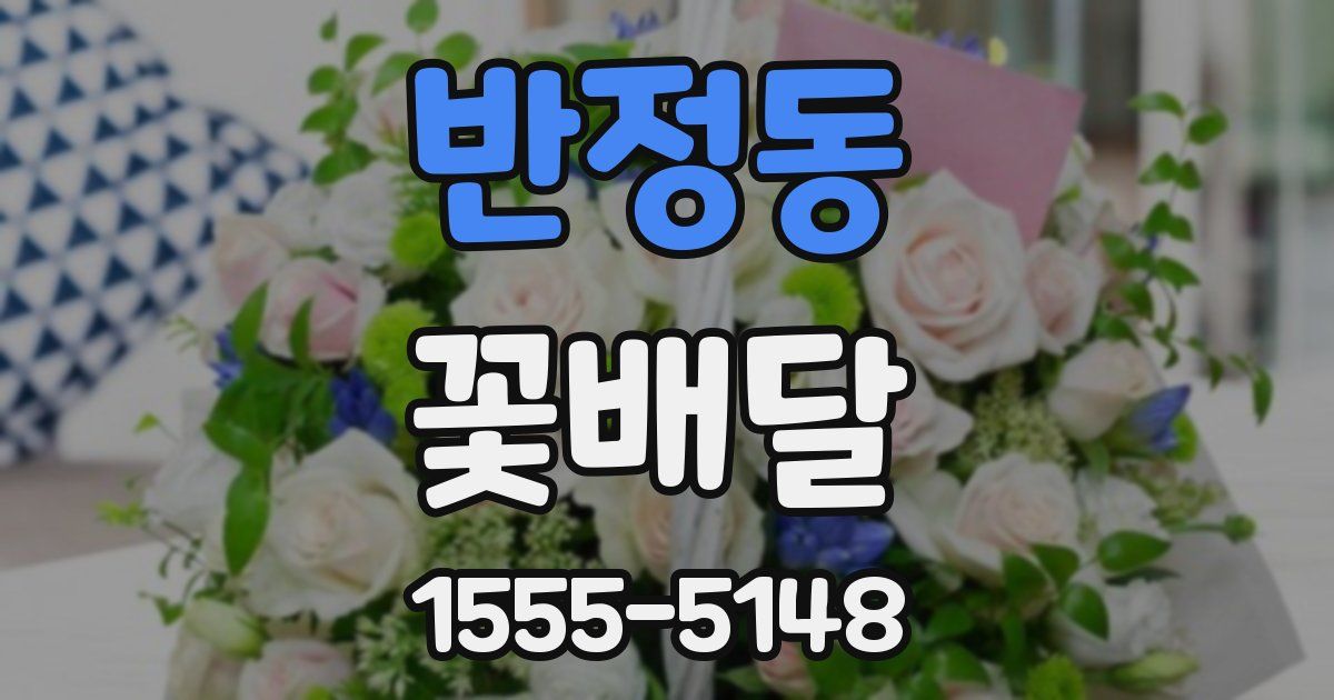 반정동 꽃배달