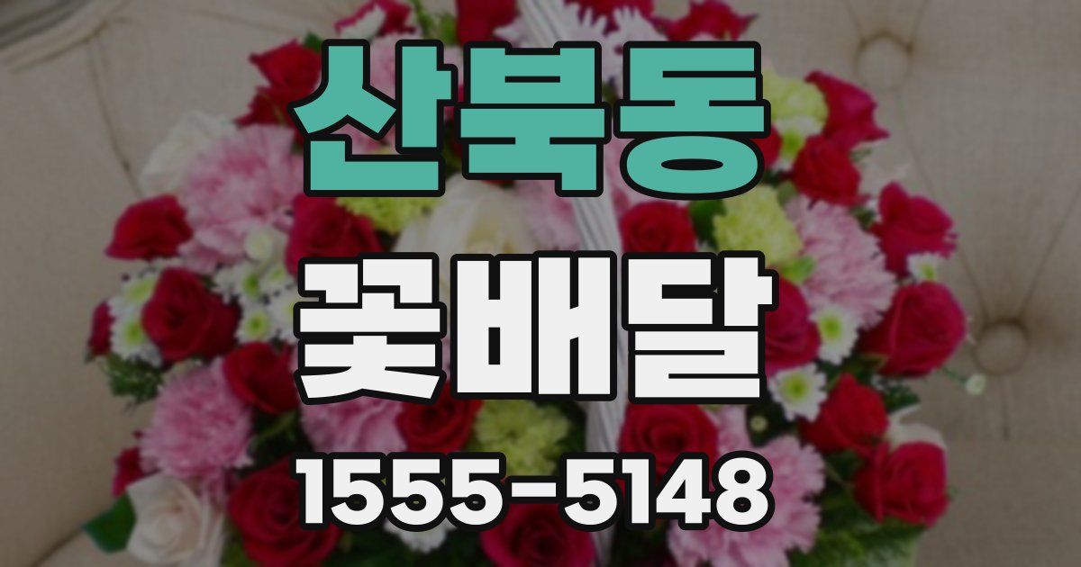 산북동 꽃배달