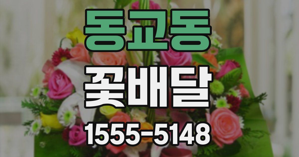 동교동 꽃배달