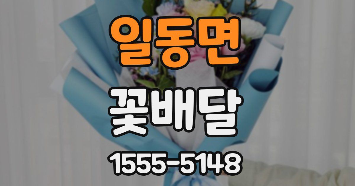 일동면 꽃배달