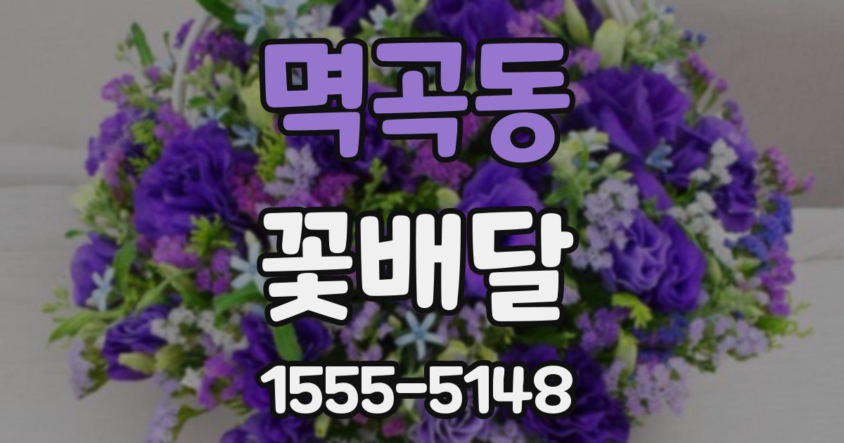 멱곡동 꽃배달
