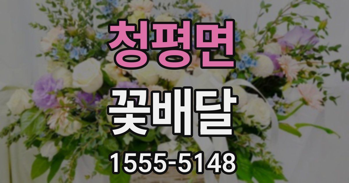 청평면 꽃배달