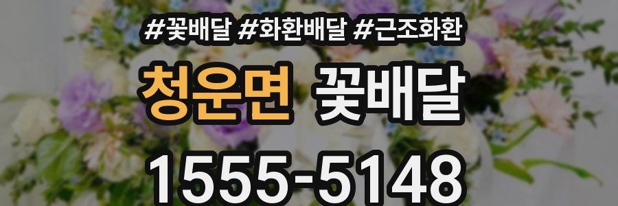 청운면 꽃배달