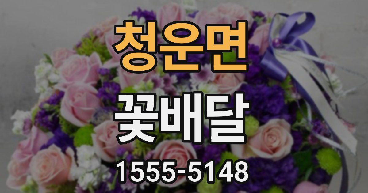 청운면 꽃배달