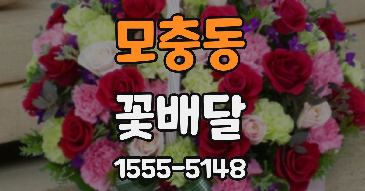 모충동 꽃배달