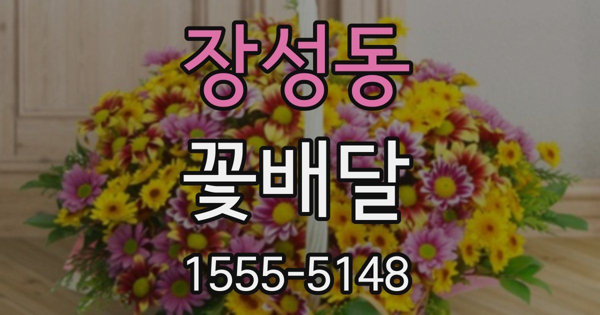 장성동 꽃배달