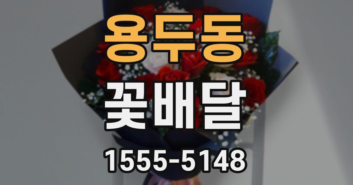 용두동 꽃배달