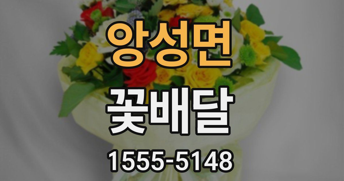 앙성면 꽃배달