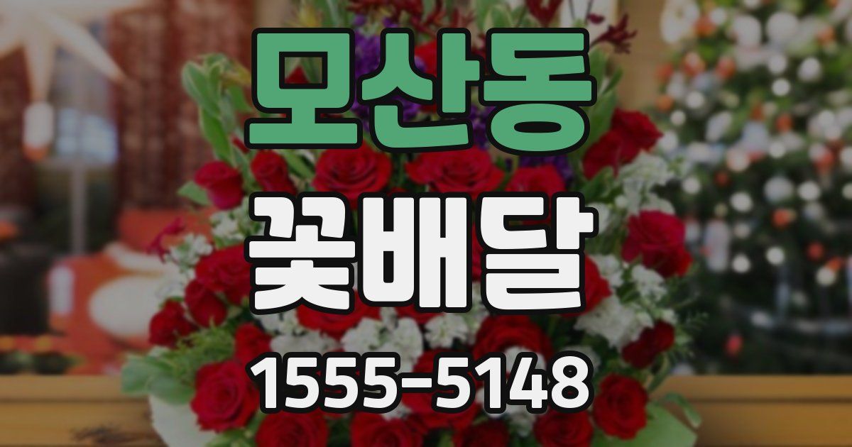 모산동 꽃배달