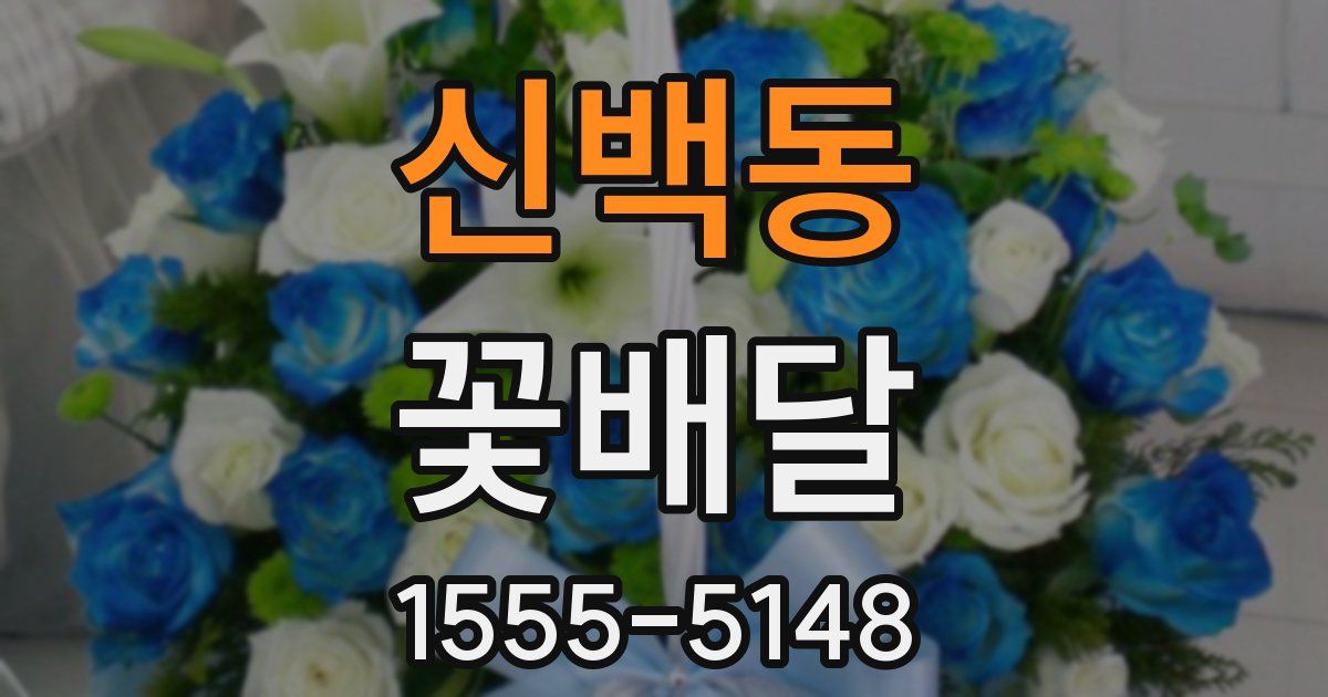 신백동 꽃배달