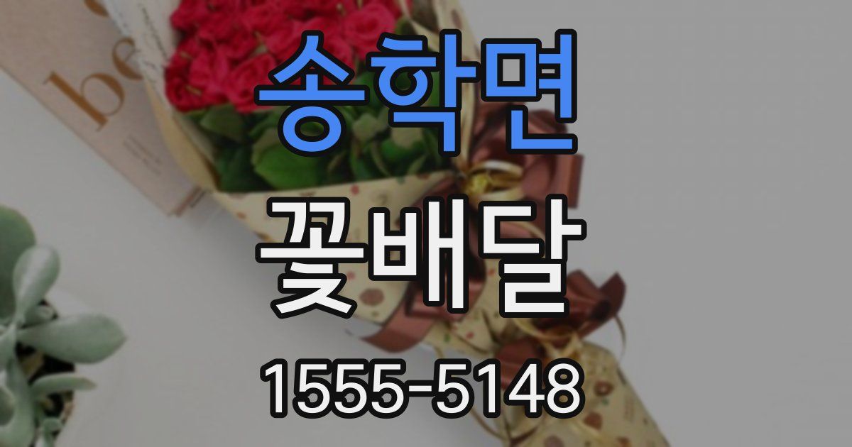 송학면 꽃배달