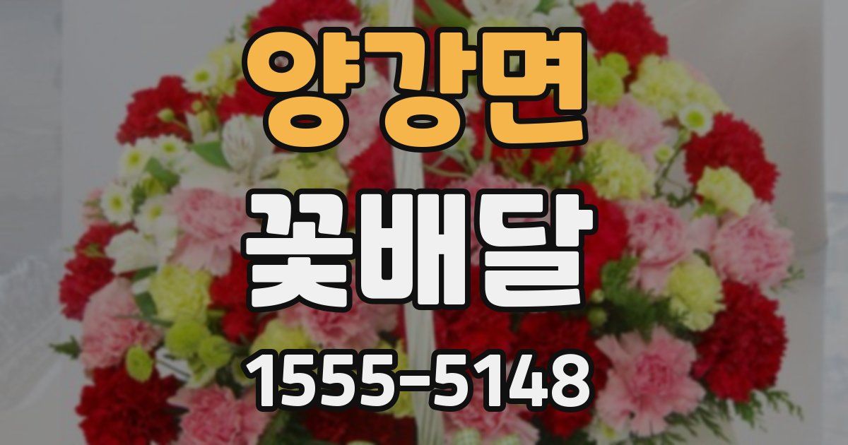 양강면 꽃배달