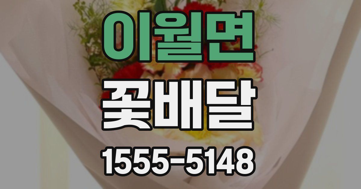 이월면 꽃배달