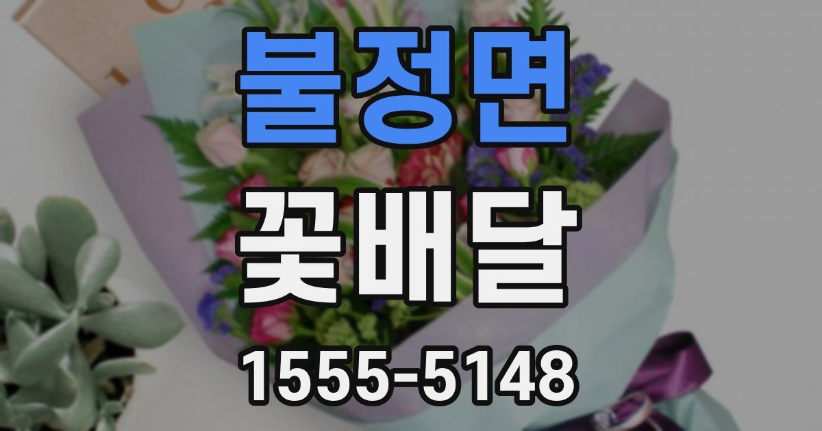 불정면 꽃배달