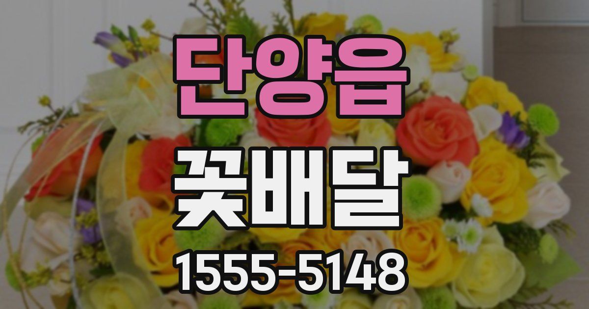 단양읍 꽃배달
