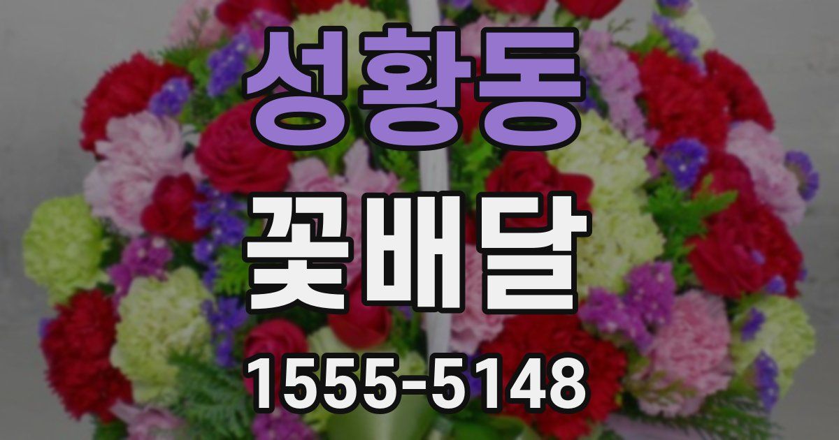 성황동 꽃배달