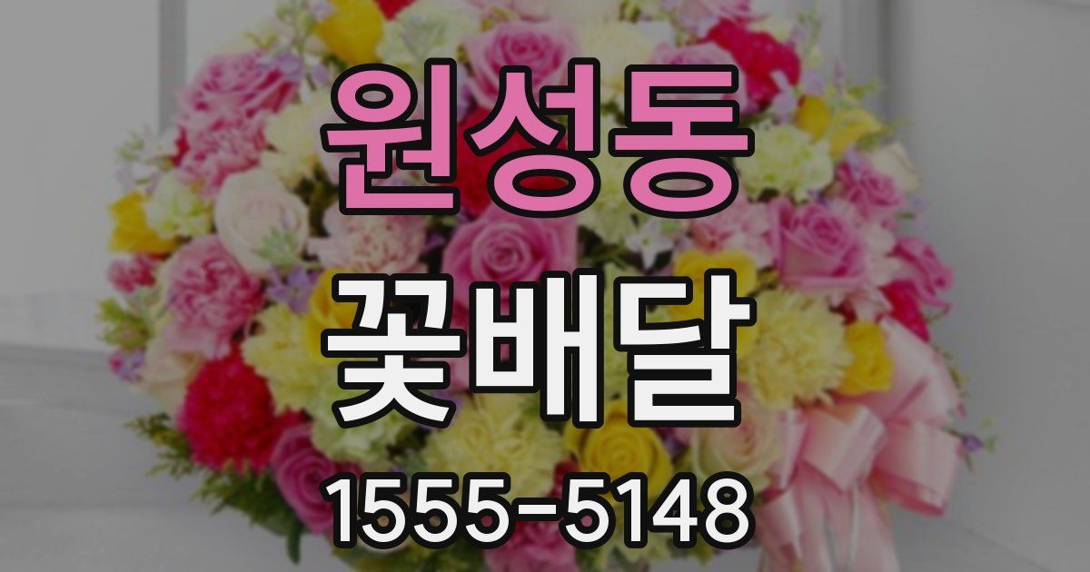 원성동 꽃배달