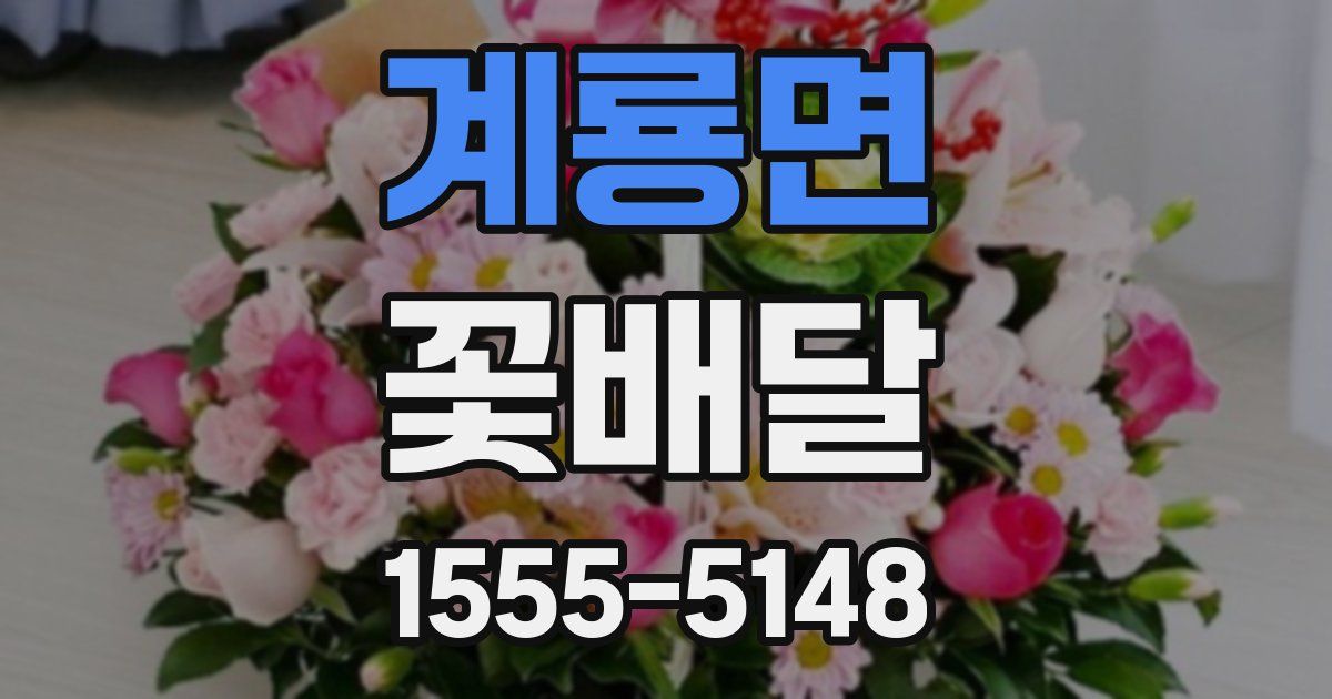 계룡면 꽃배달