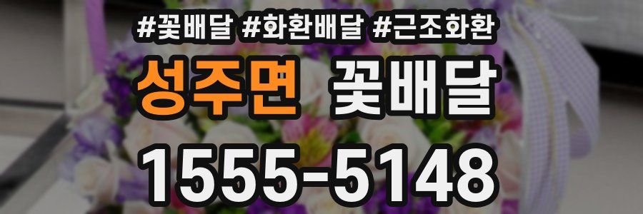 성주면 꽃배달