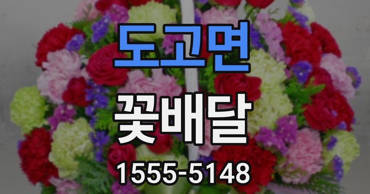 도고면 꽃배달