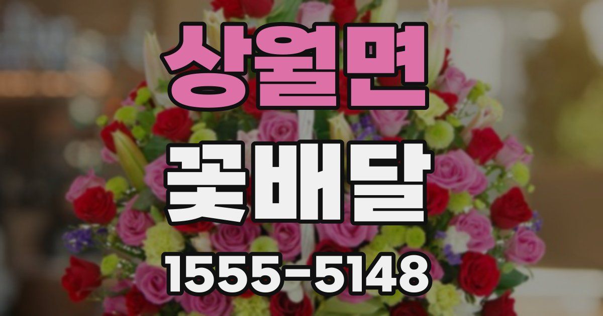 상월면 꽃배달