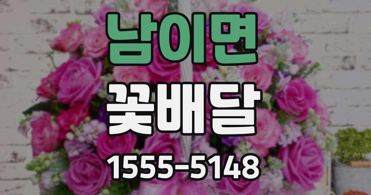 남이면 꽃배달