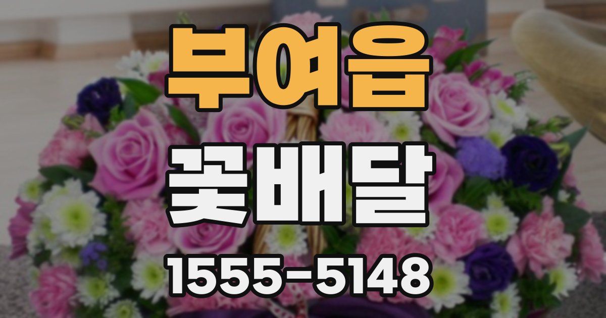 부여읍 꽃배달