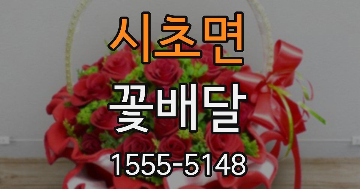 시초면 꽃배달