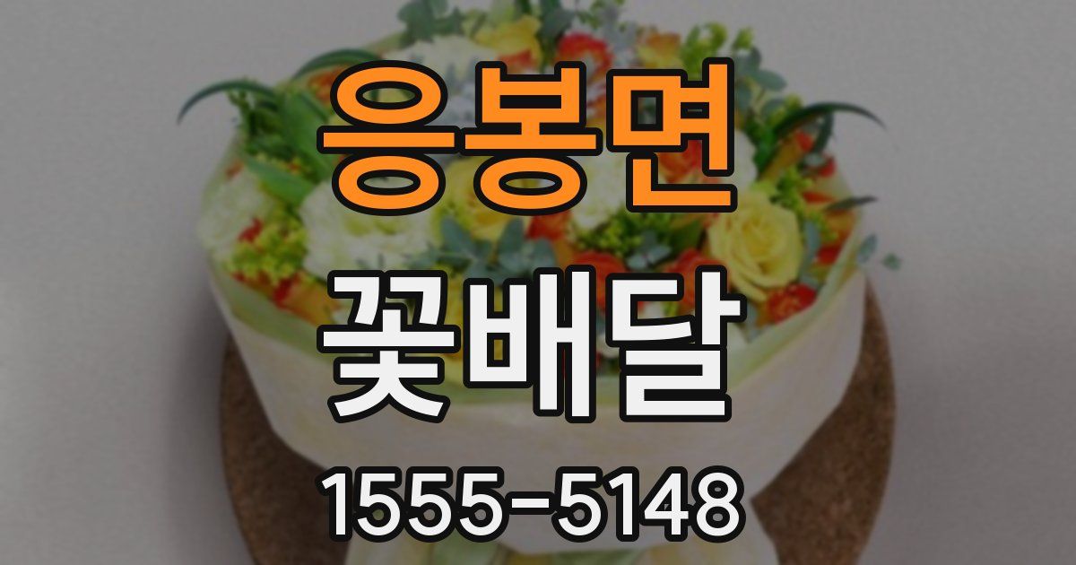 응봉면 꽃배달