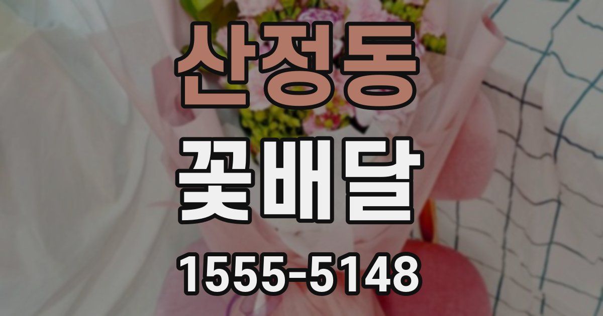 산정동 꽃배달
