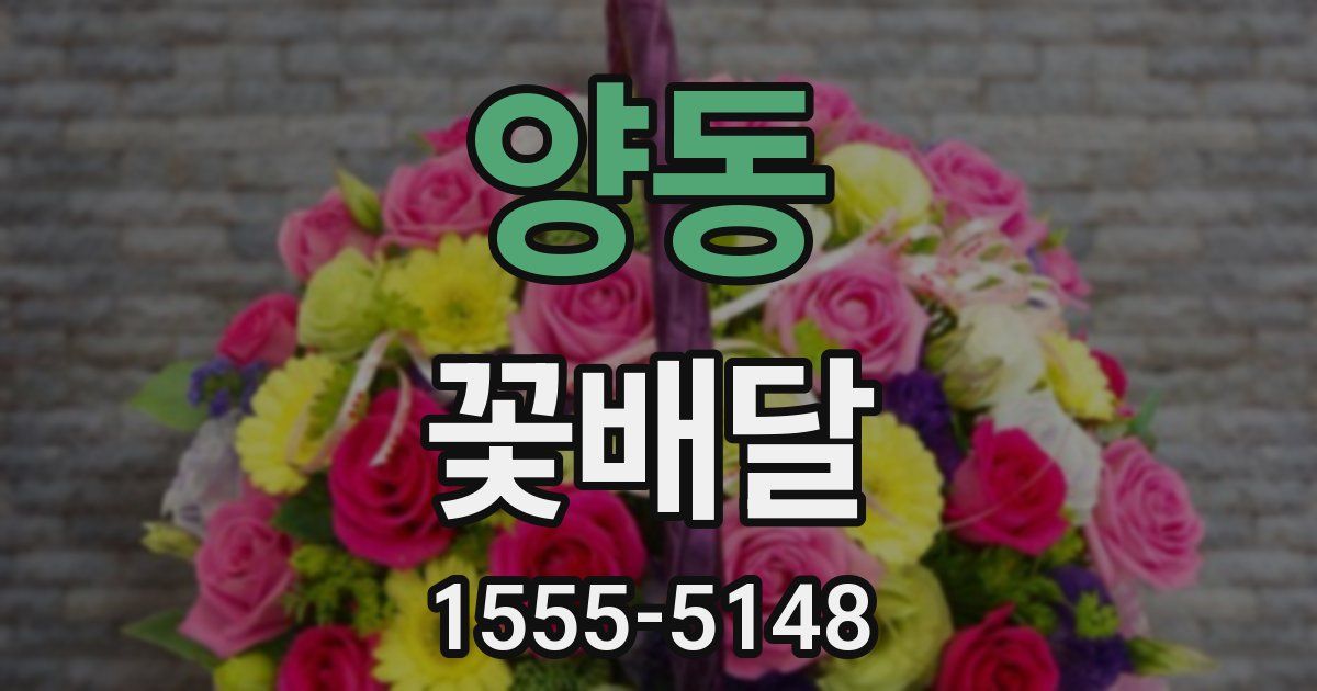 양동 꽃배달