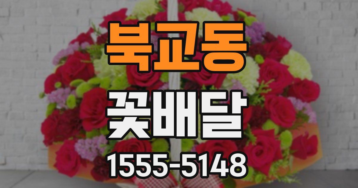 북교동 꽃배달