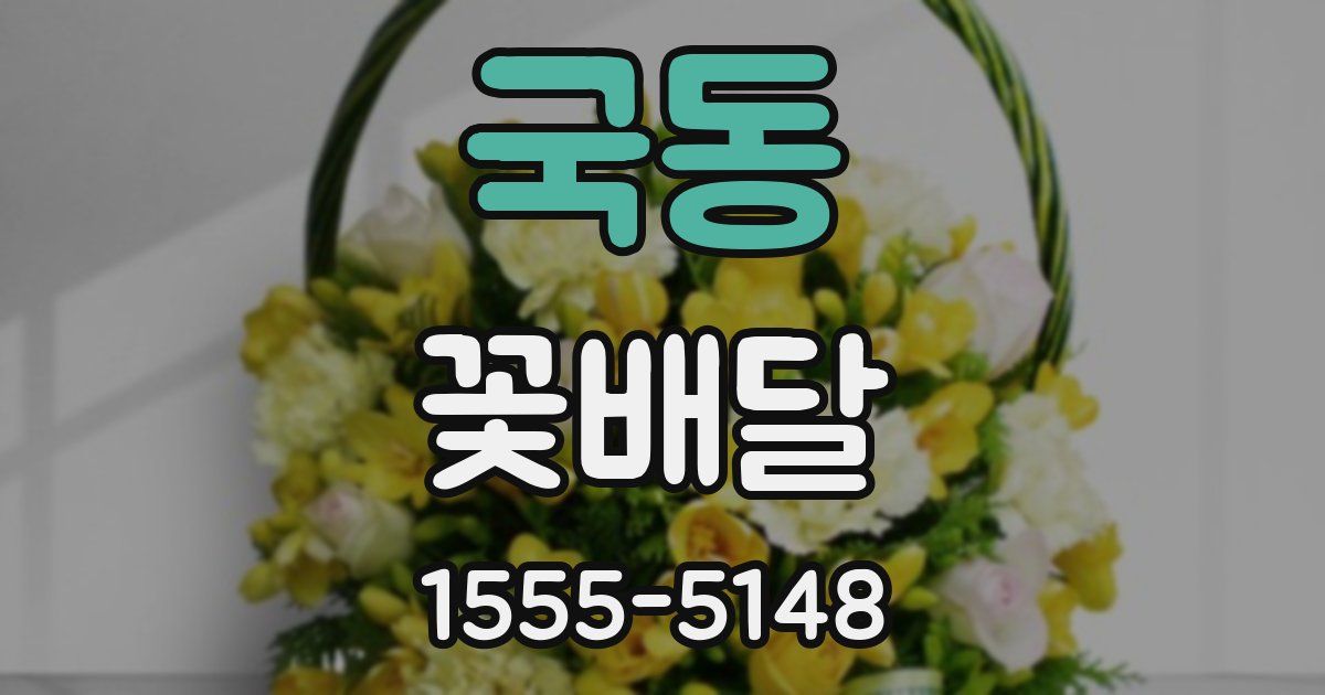 국동 꽃배달