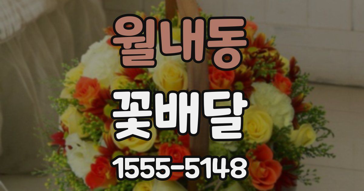 월내동 꽃배달