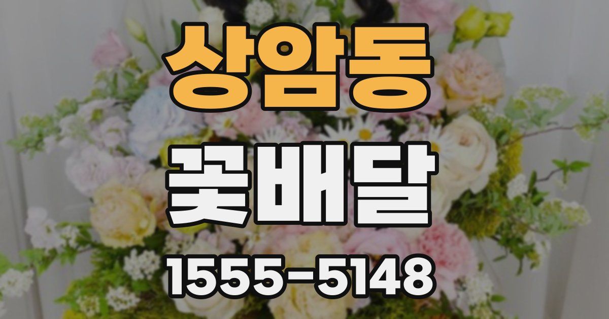 상암동 꽃배달