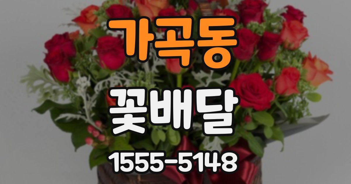 가곡동 꽃배달