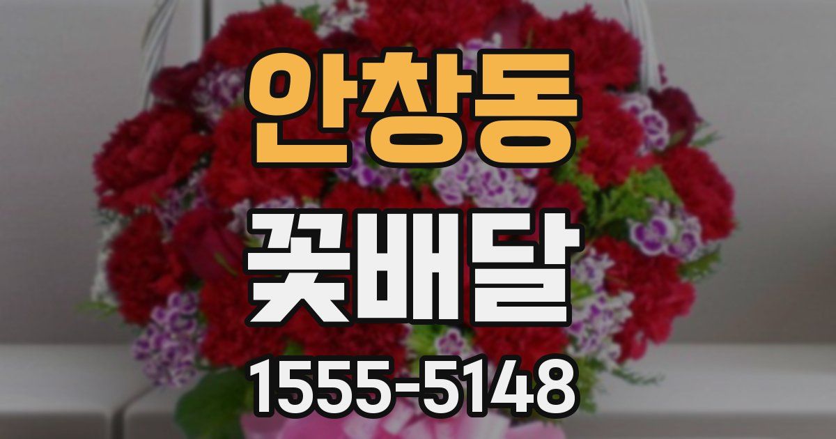 안창동 꽃배달