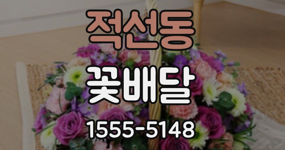 적선동 꽃배달