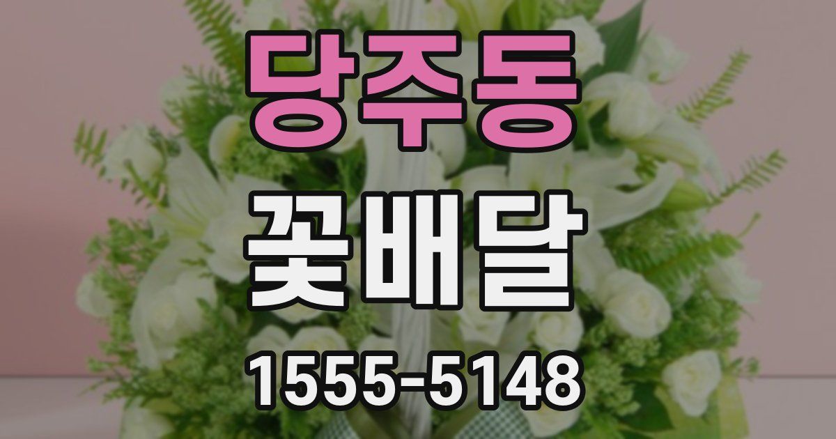 당주동 꽃배달