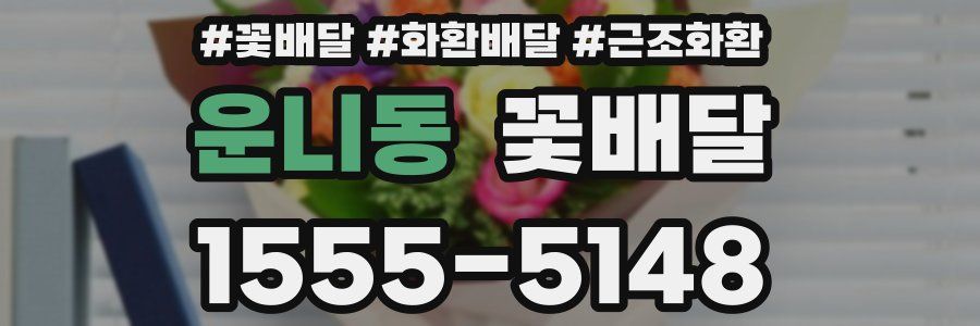 운니동 꽃배달