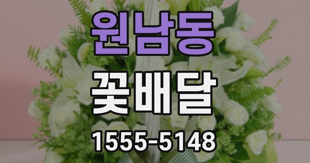 원남동 꽃배달