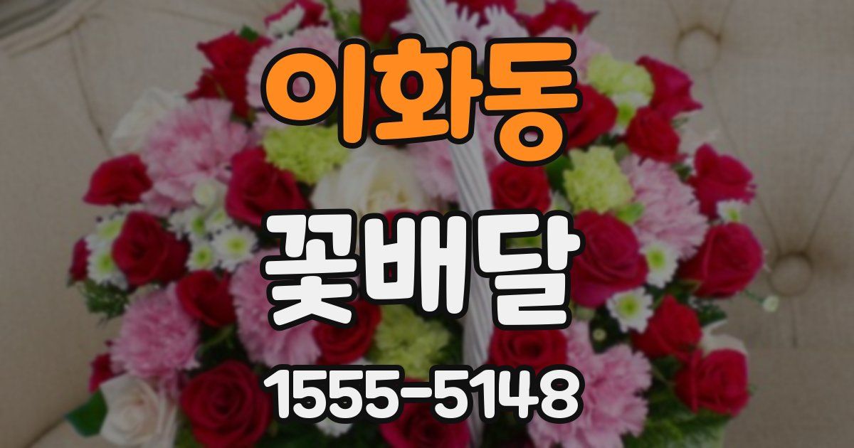 이화동 꽃배달