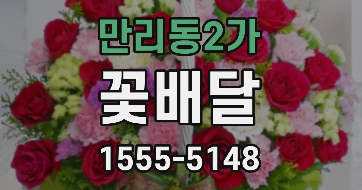 만리동2가 꽃배달